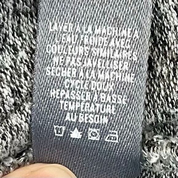 Aerie Just Add Leggings Gray Long Sleeve Open Back Sweater XS - Picture 11 of 12